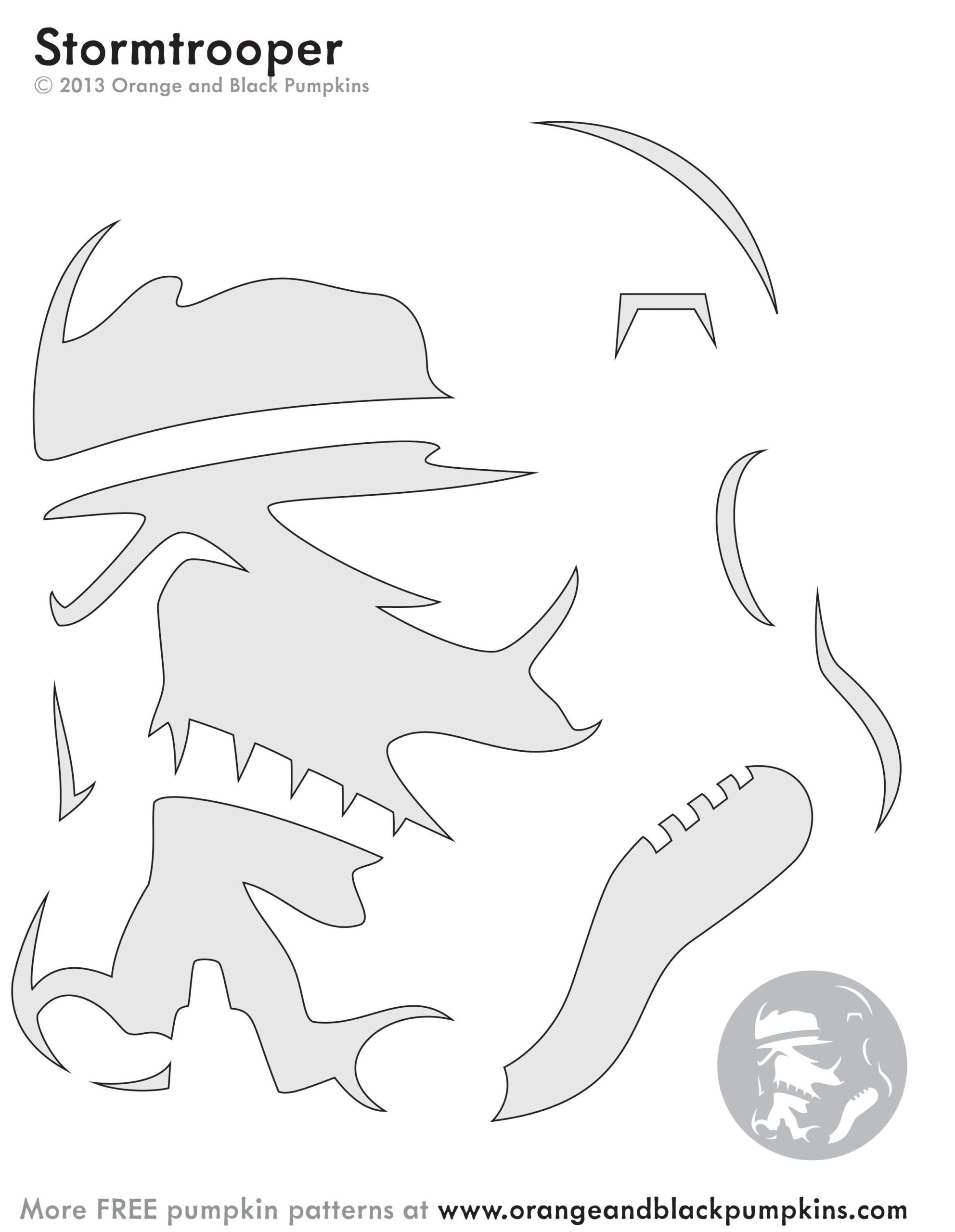 Star Wars: Storm Trooper / Stormtrooper (Free Pumpkin Stencil within Printable Stormtrooper Pumpkin Stencil