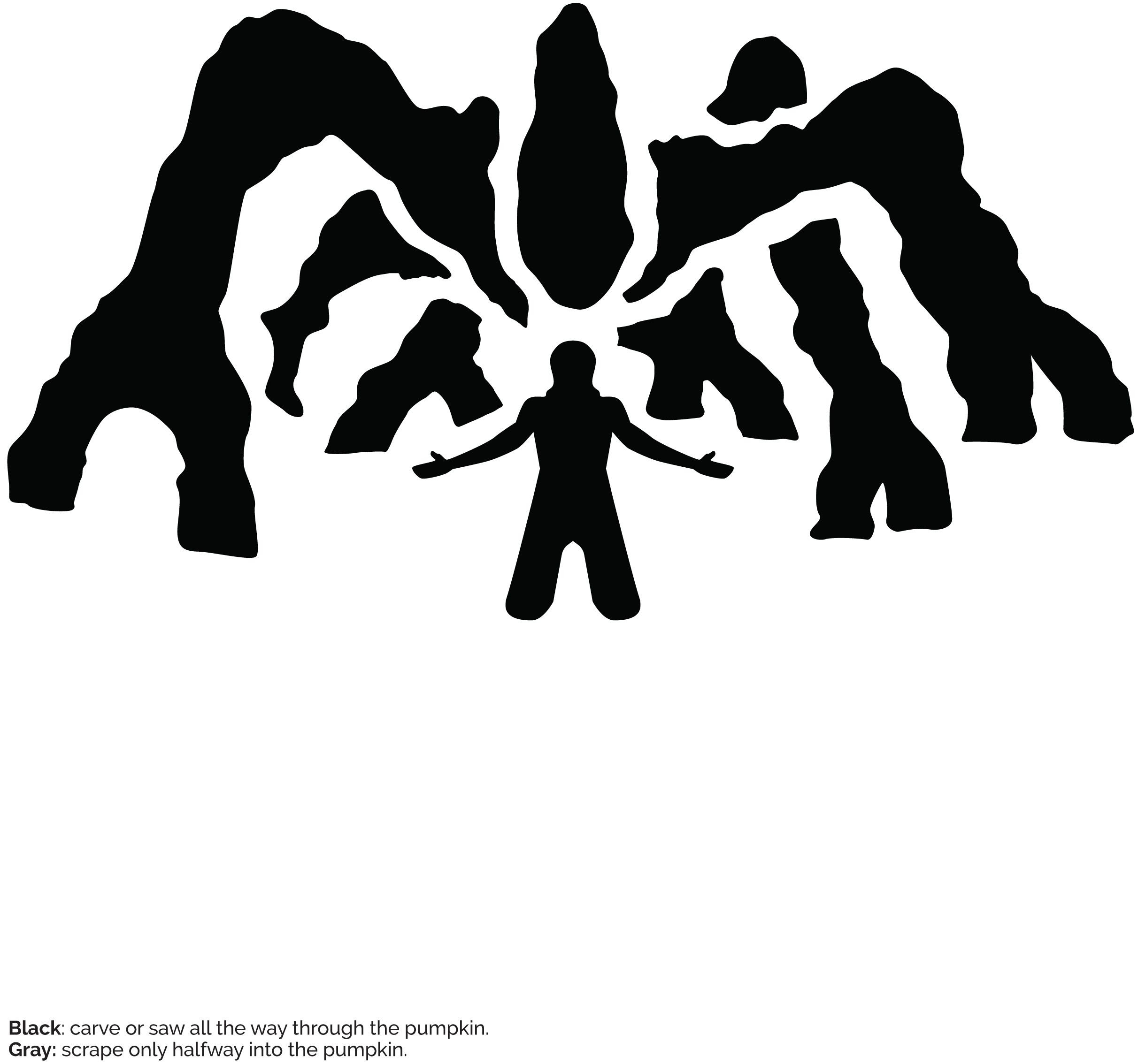 Stranger Things: Mind Flayer (Pumpkin Stencil - Pumpkin Pattern within Stranger Things Pumpkin Stencil Printable