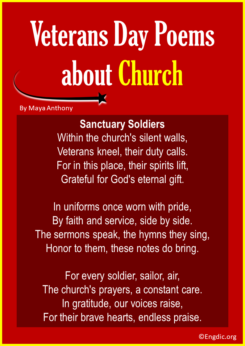 10 Best Veterans Day Poems About Church - Engdic pertaining to Veterans Day Poem For Church