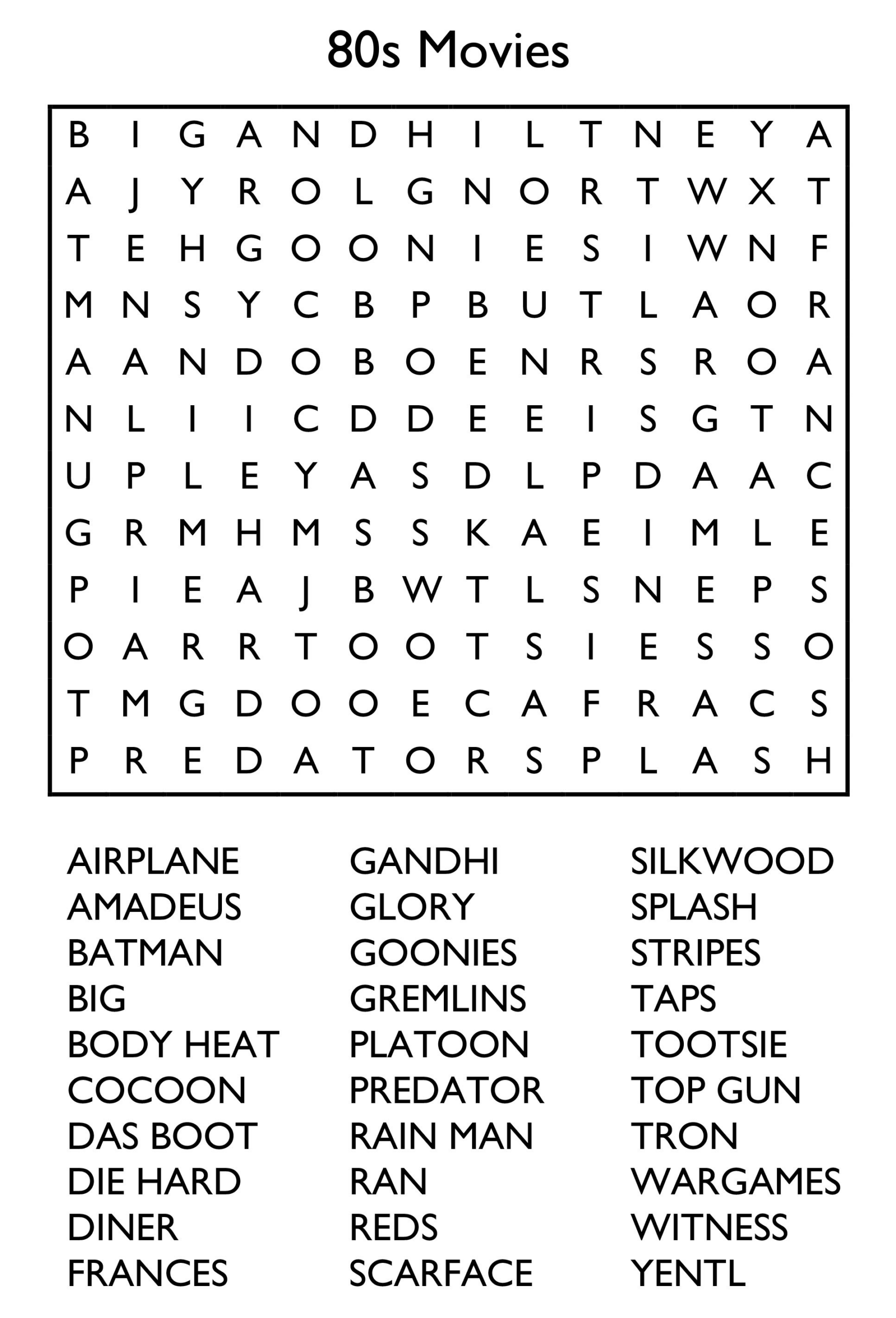 10 Free Printable Word Search Puzzles within Free Printable Word Searches For Adults