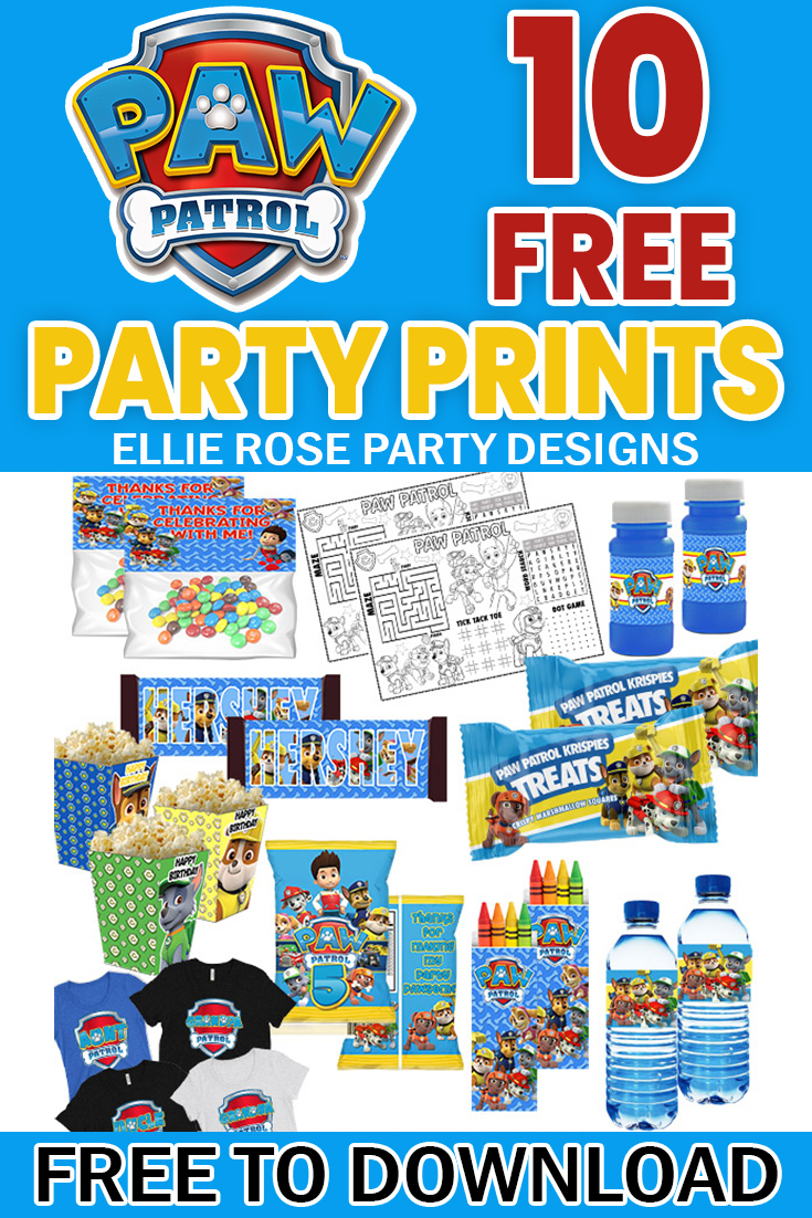 10 Paw Patrol Birthday Printables For An Awesome Party! intended for Paw Patrol Party Free Printables