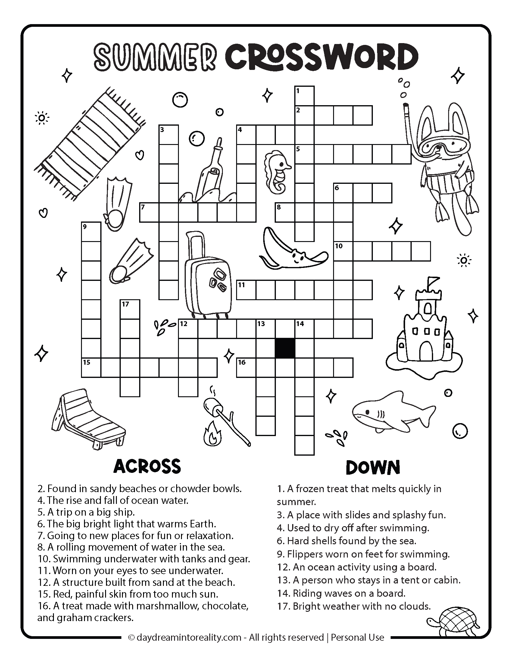 10+ Summer Crossword Puzzles – Free Printable Pdfs From Easy To pertaining to Free Printable Summer Crossword Puzzles