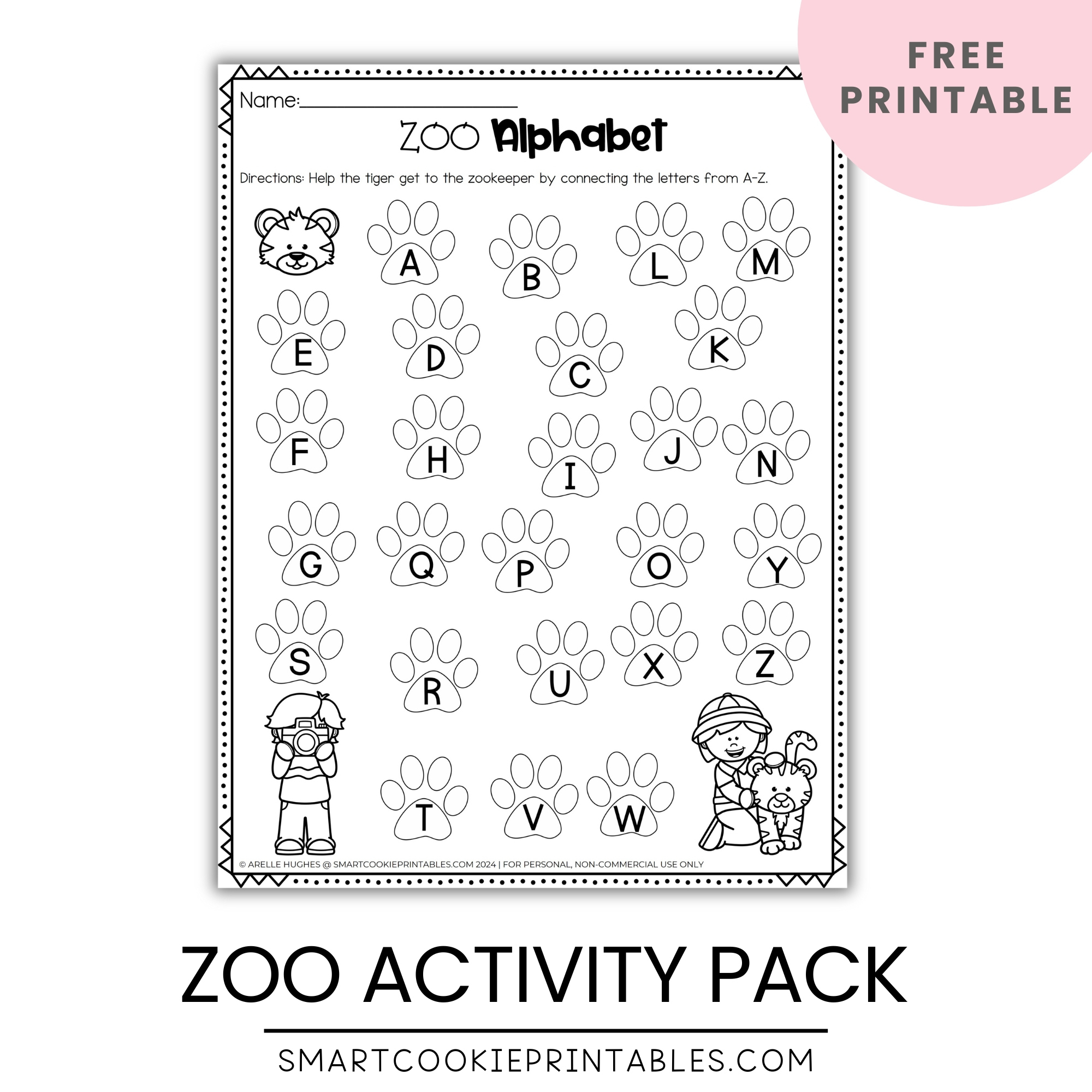 10 Zoo Animal Worksheets For Preschool And Kindergarten (Free within Free Printable Zoo Activities For Preschoolers