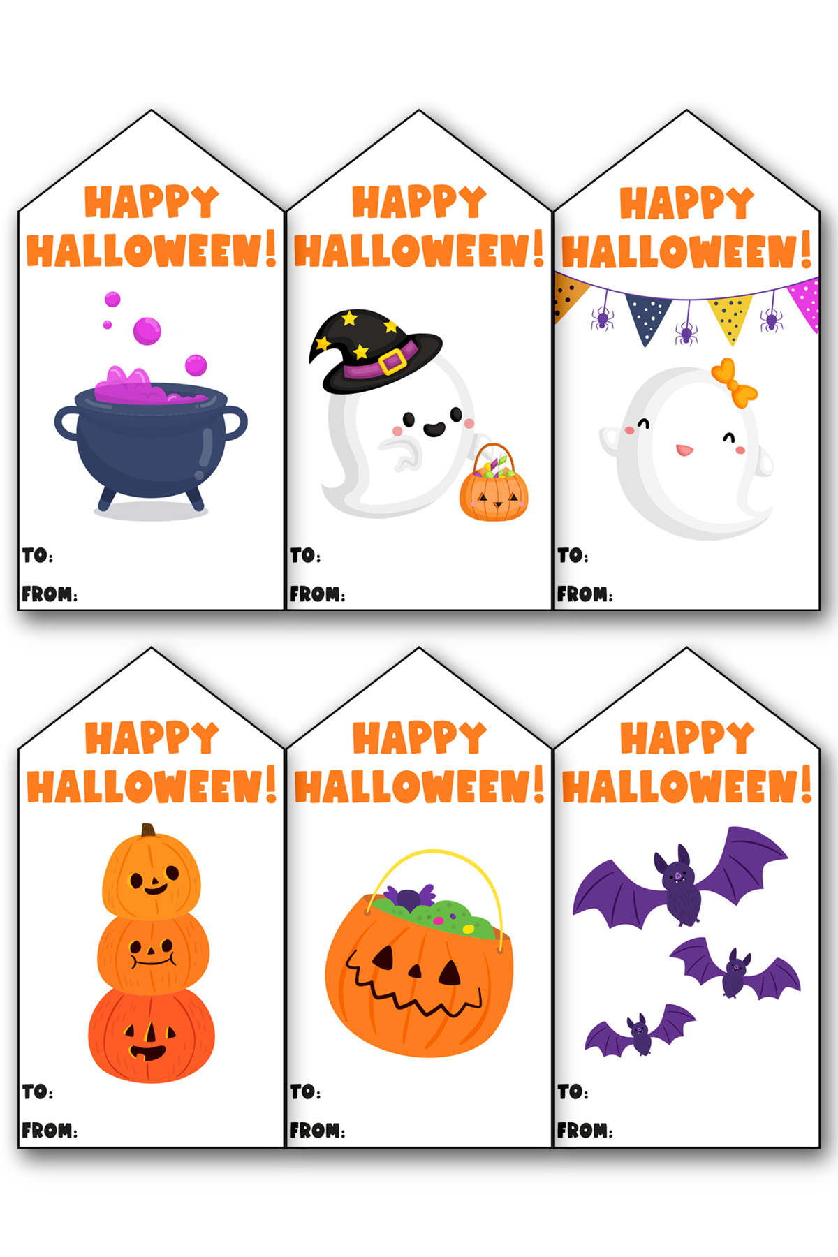 102 Free Printable Happy Halloween Gift Tags In One Download within Halloween Gift Tags Free Printable