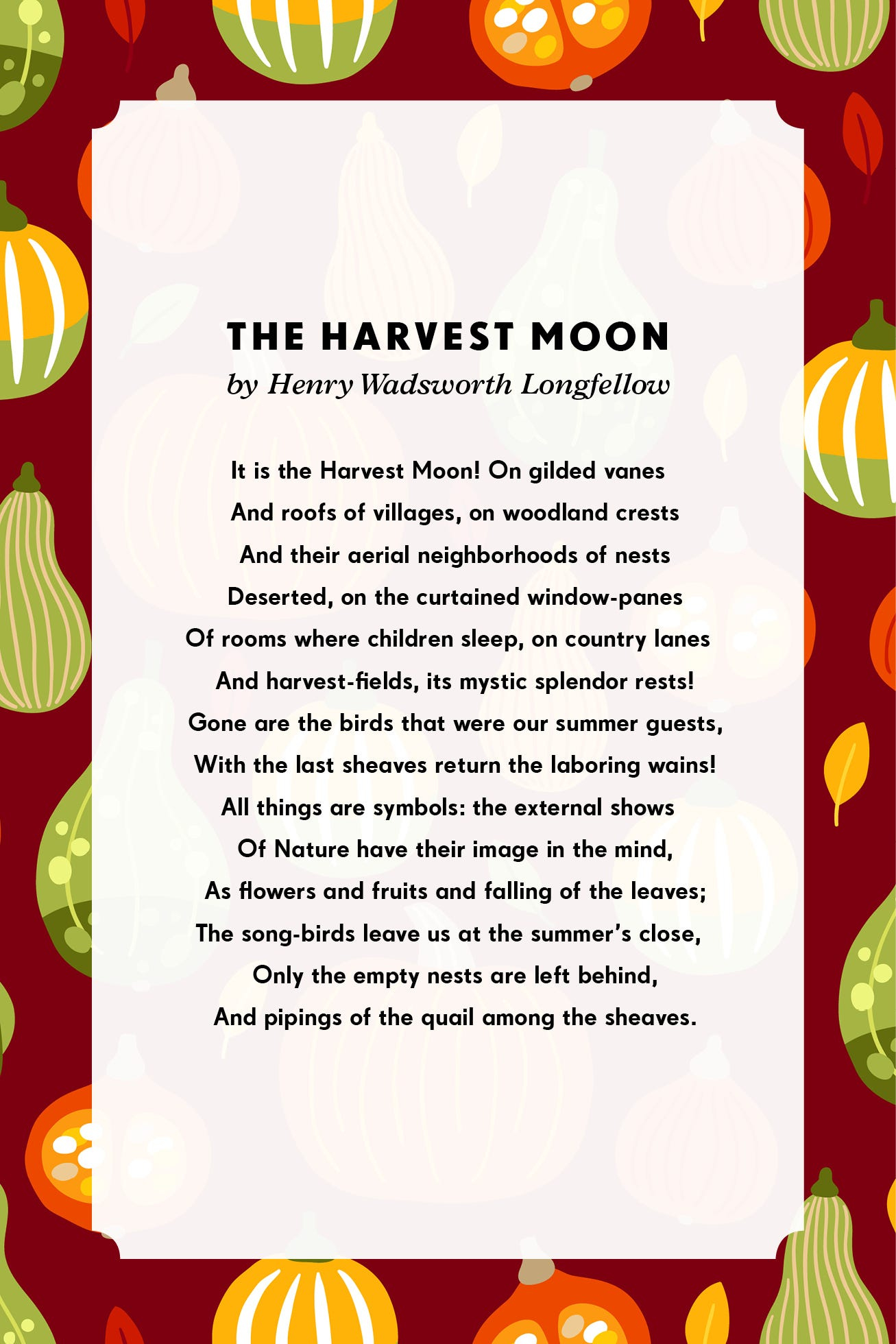 11 Thanksgiving Poems For Family inside Longfellow Thanksgiving Poem