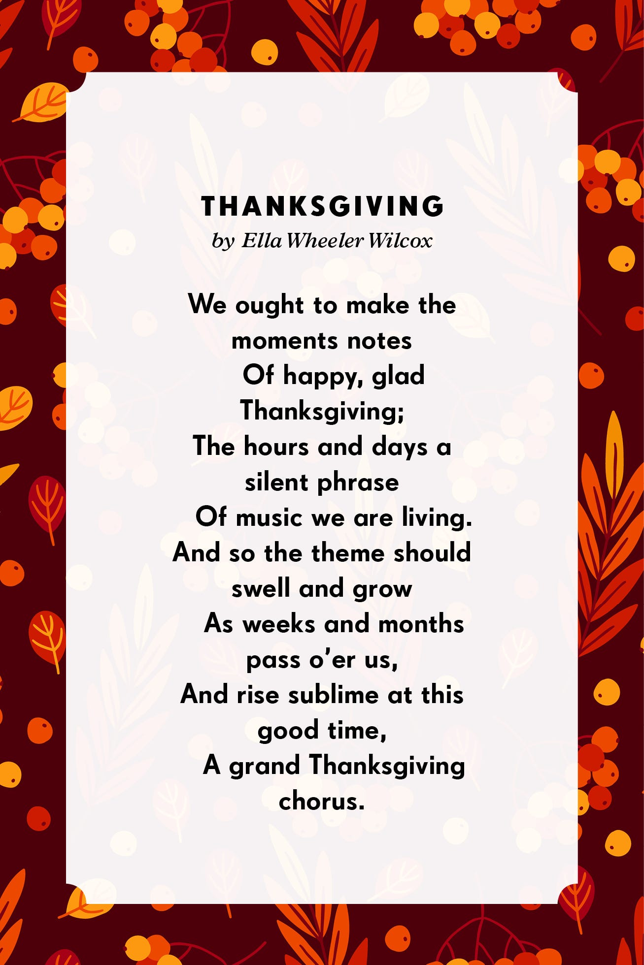 11 Thanksgiving Poems For Family with Short Thanksgiving Poems