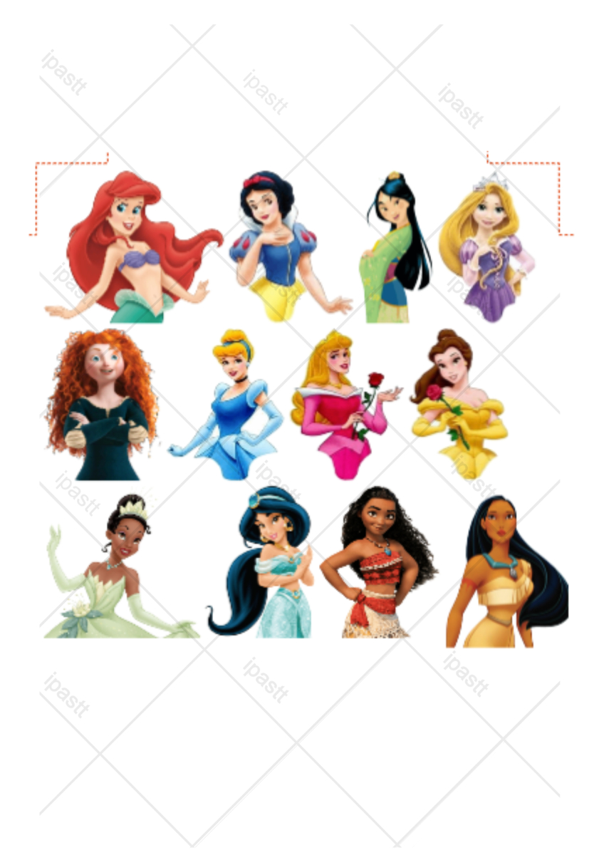 12 Disney Princesses Half Body 2 &amp;quot; Pre Cut Edible Cake Toppers pertaining to Half Body Disney Princess Cupcake Toppers Free Printable