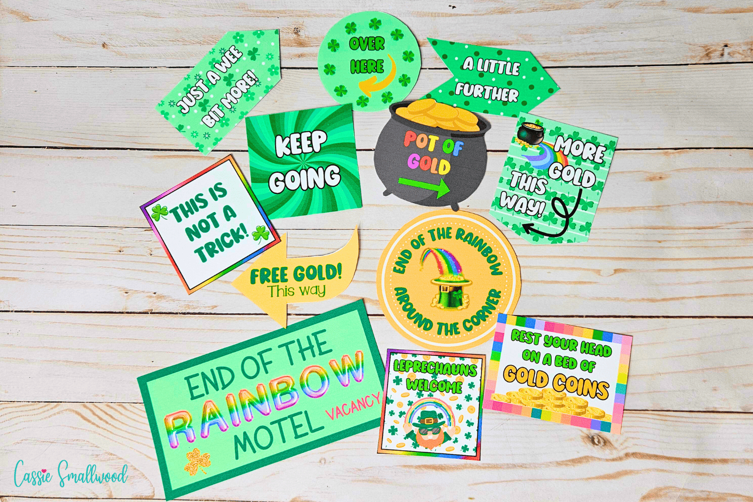 12 Fun Printable Leprechaun Trap Signs (Free!) - Cassie Smallwood inside Printable Leprechaun Trap Signs