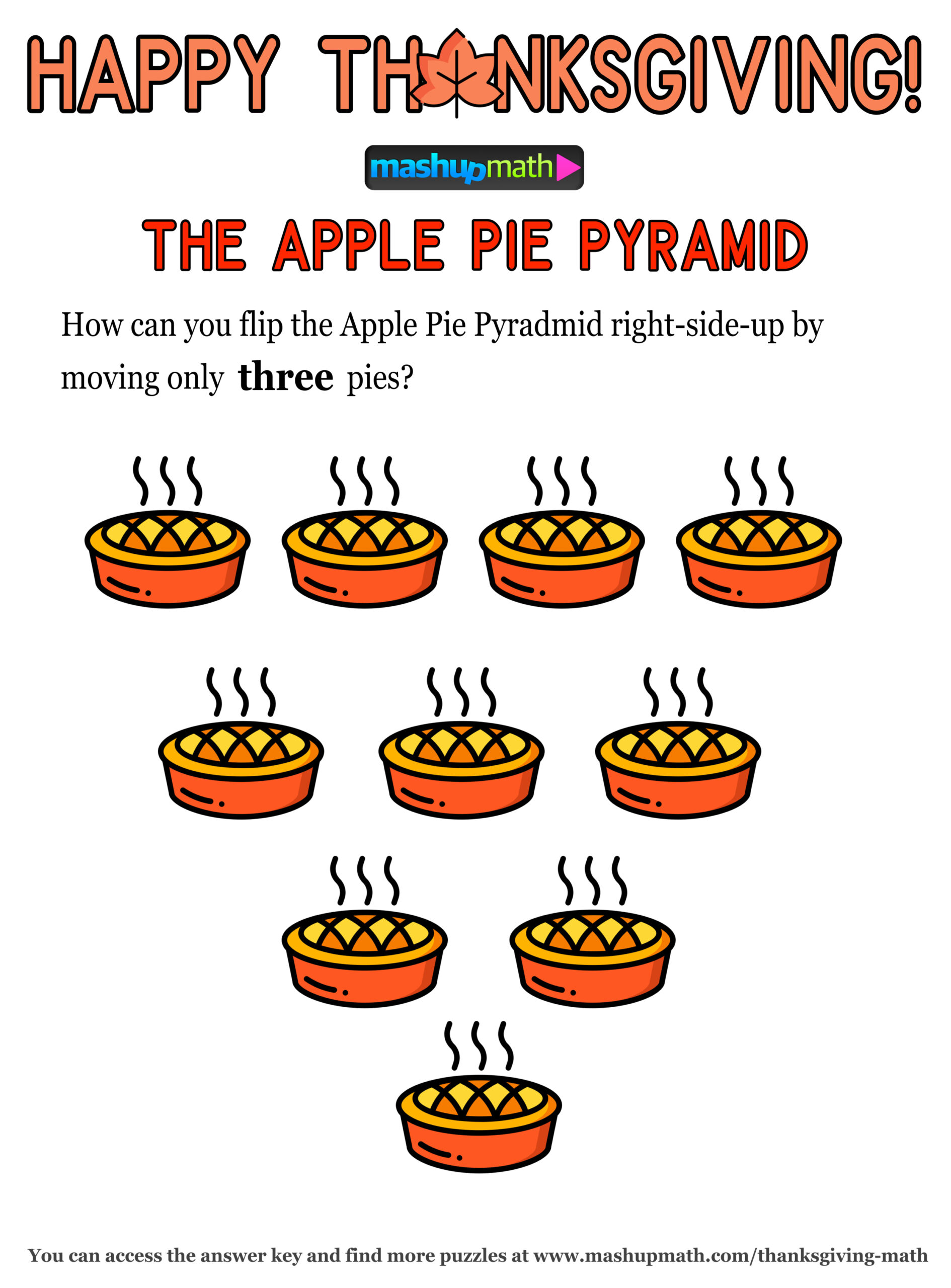12 Thanksgiving Math Activities For Grades 1-8 — Mashup Math intended for Happy Thanksgiving Math Worksheet
