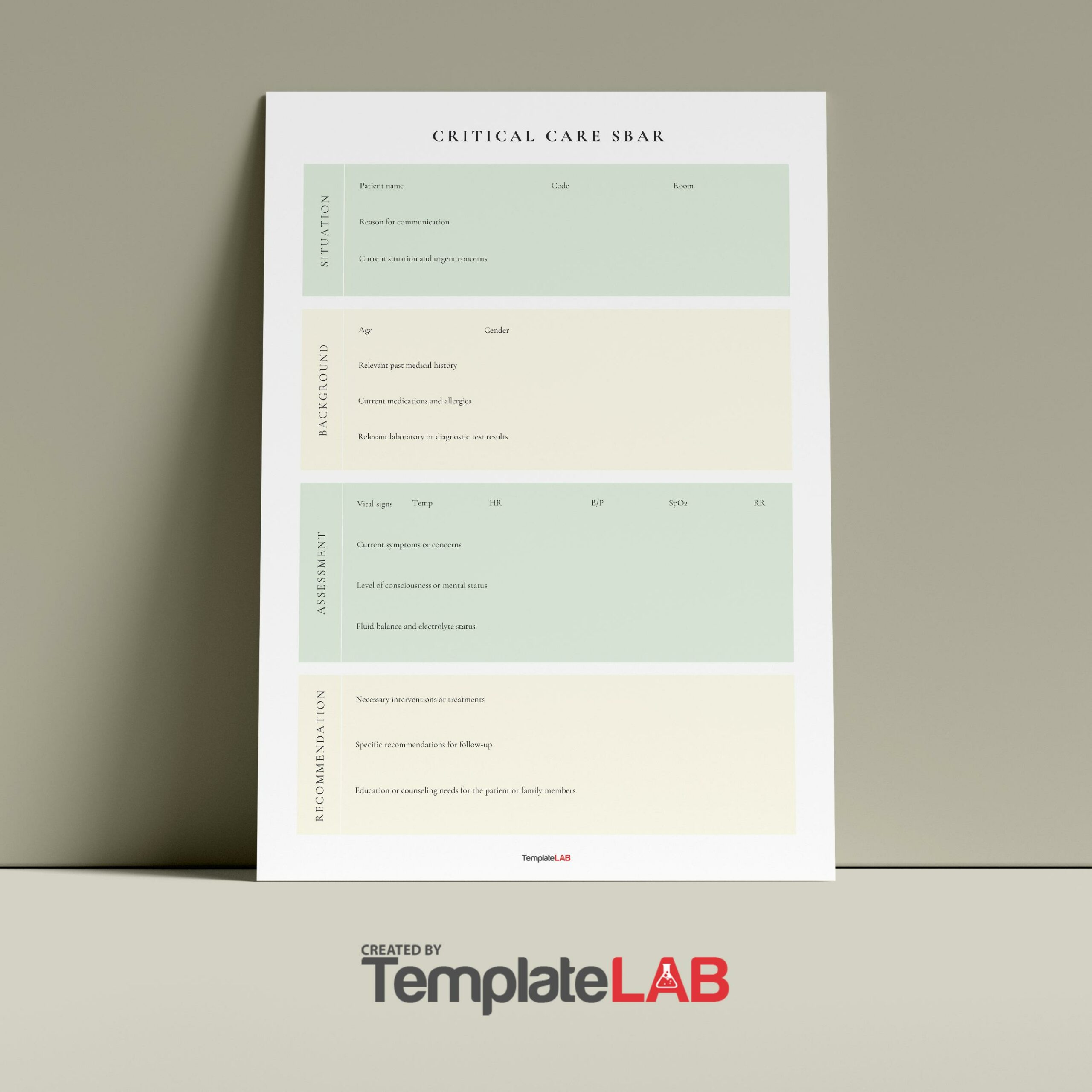 13 Blank Sbar Templates (Word, Pdf) ᐅ Templatelab intended for Free Printable Blank Sbar Template