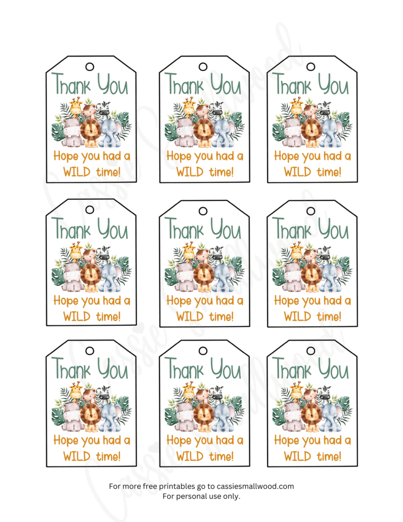 15 Insanely Cute Thank You Tags (Free Printable) - Cassie Smallwood within Oh Boy am I Thankful Printable