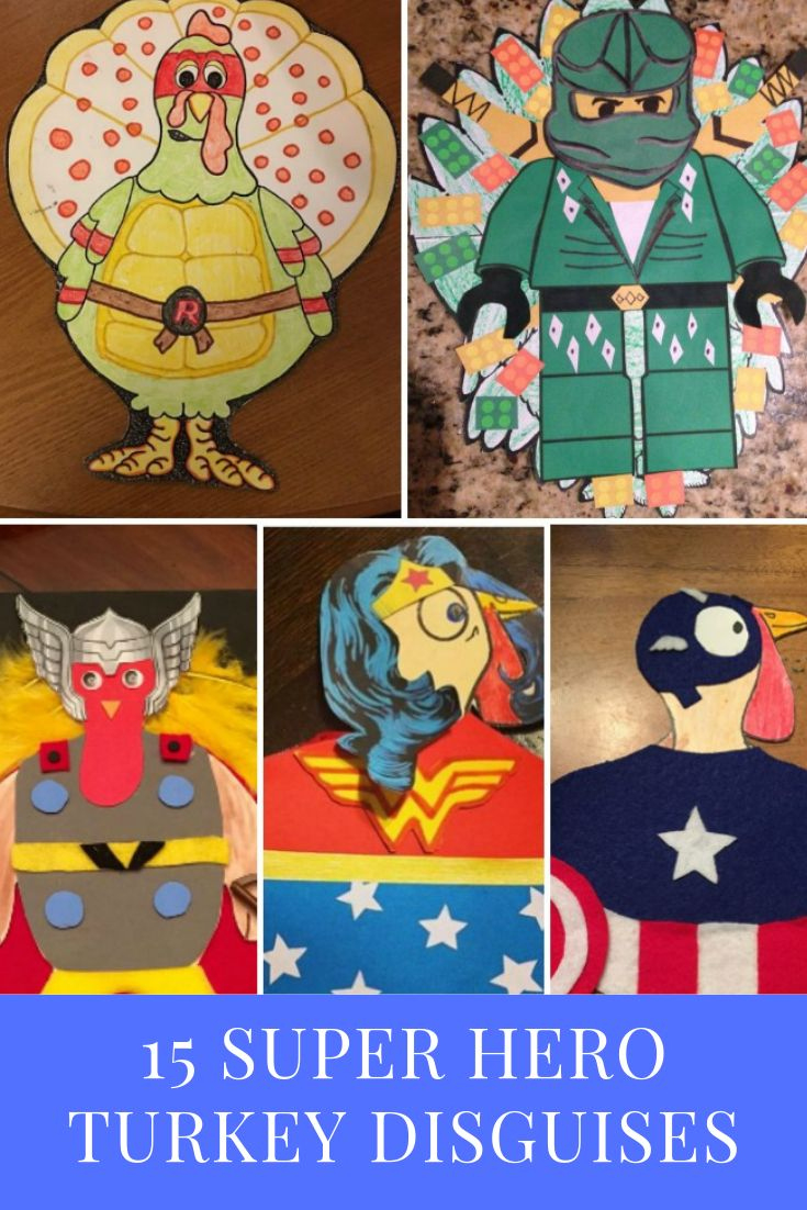 15 Super Hero Turkey Disguises - Finding Mandee pertaining to Turkey In Disguise Super Hero