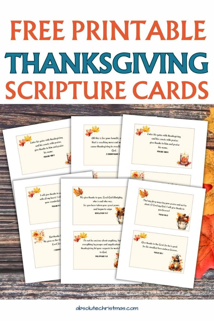 16 Free Thanksgiving Scripture Cards For Gratitude This Autumn intended for Free Printable Thanksgiving Scripture Cards