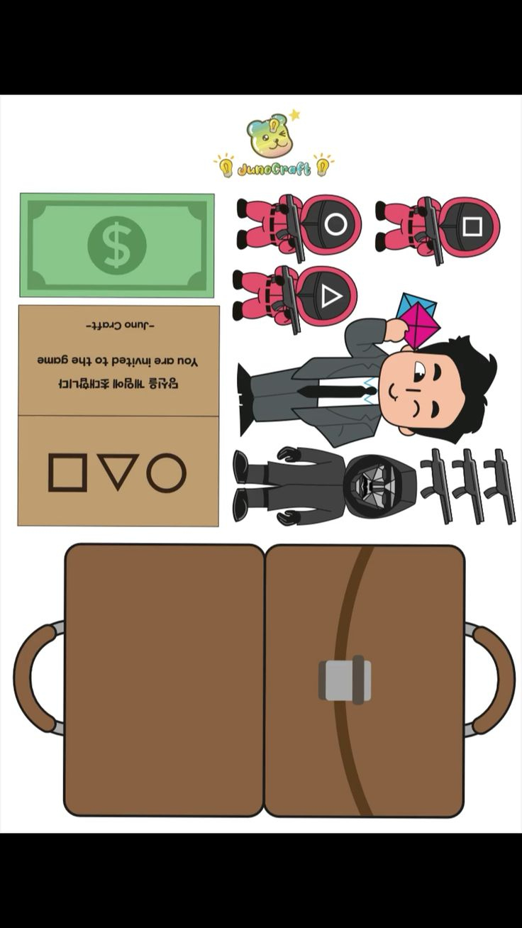 17 Squid Game Printables Ideas In 2025 | Squid Games, Squid for Juno Craft Free Printable