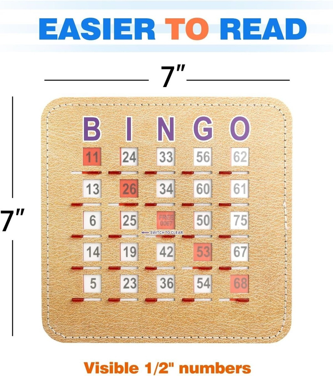 200-Pack Stitched Reusable Shutter Slide Bingo Cards With Shutter inside Bingo Shutter Cards Bulk