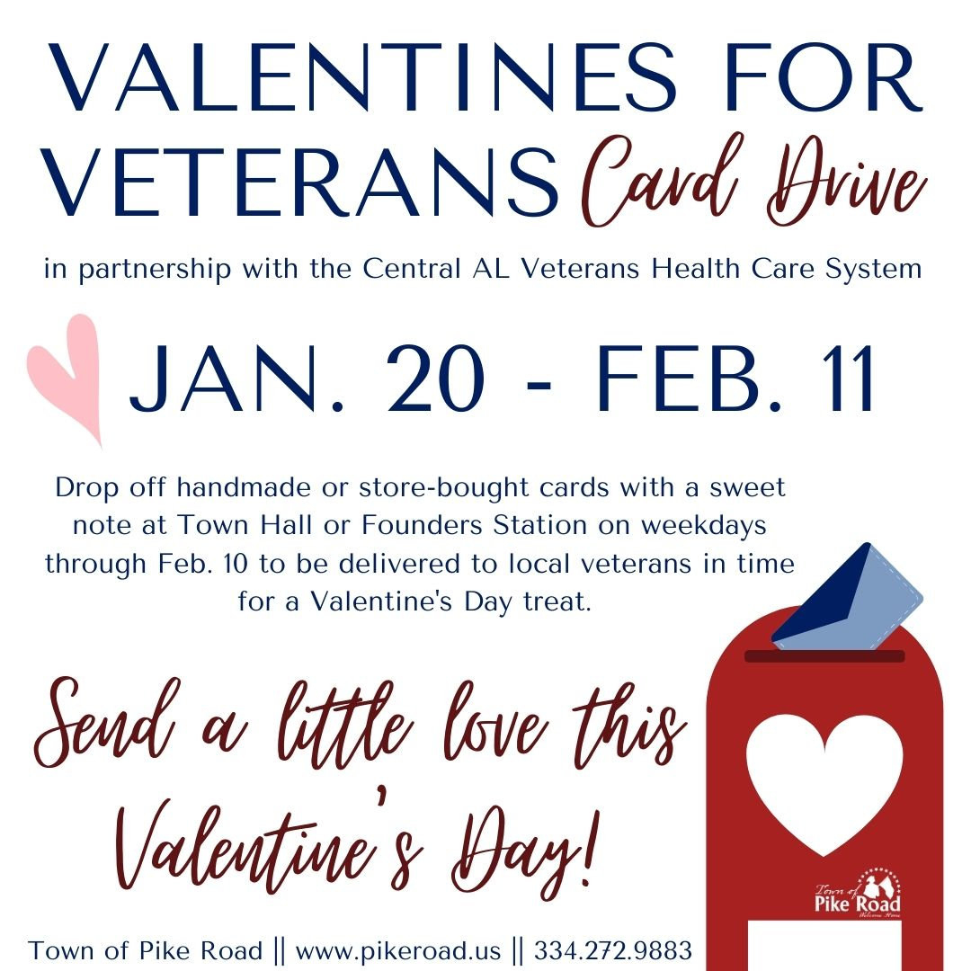 2025 Valentines For Veterans Card Drive | Town Of Pike Road in Printable Valentines For Veterans