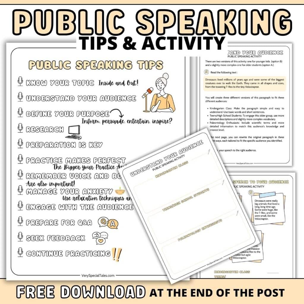 21 Fun Public Speaking Activities For Kids &amp;amp; Teens (Pdf Download pertaining to Public Speaking Worksheets Printable