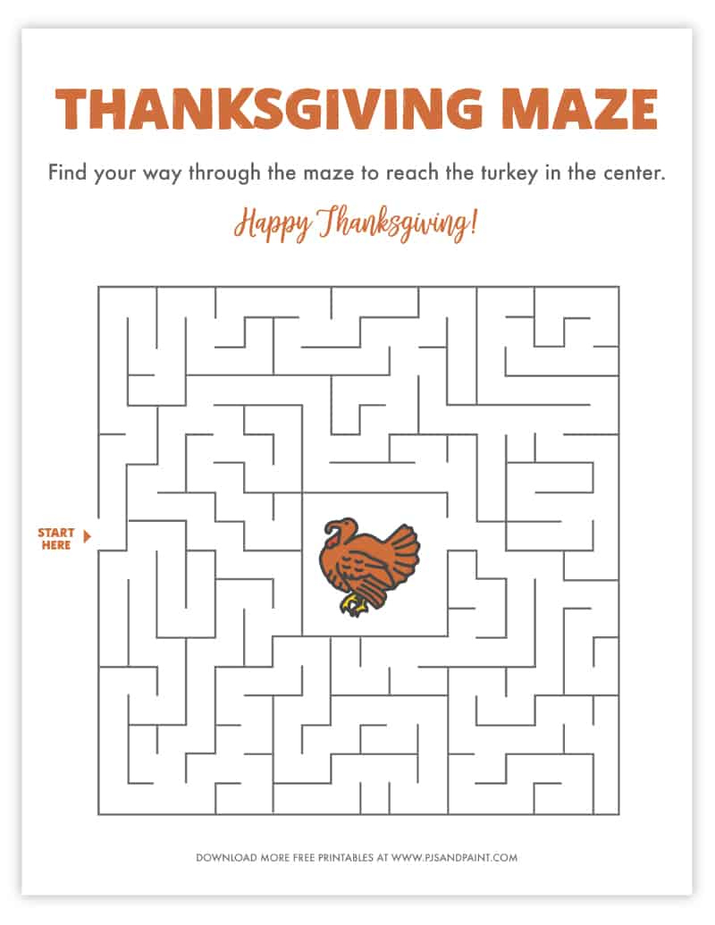 22 Free Printable Thanksgiving Games And Activities for Free Printable Thanksgiving Games For Kids