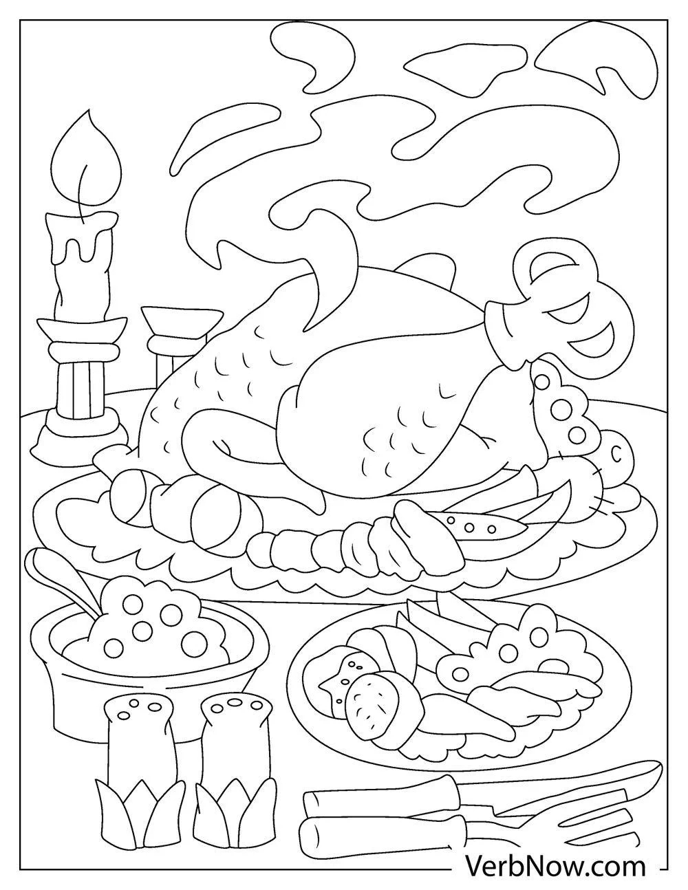 22 Free Thanksgiving Coloring Pages For Kids (Printable Pdf) with regard to Thanksgiving Food Printable Coloring Pages