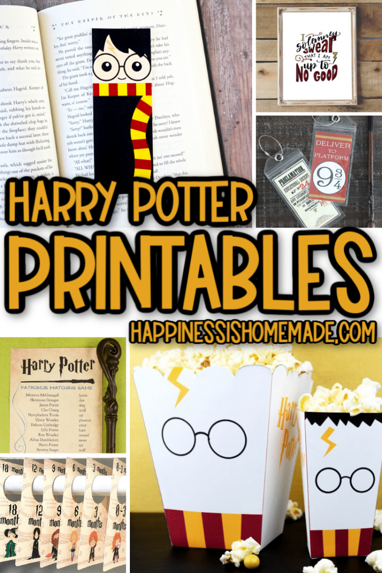 25+ Free Harry Potter Printables - Happiness Is Homemade for Free Printable Harry Potter
