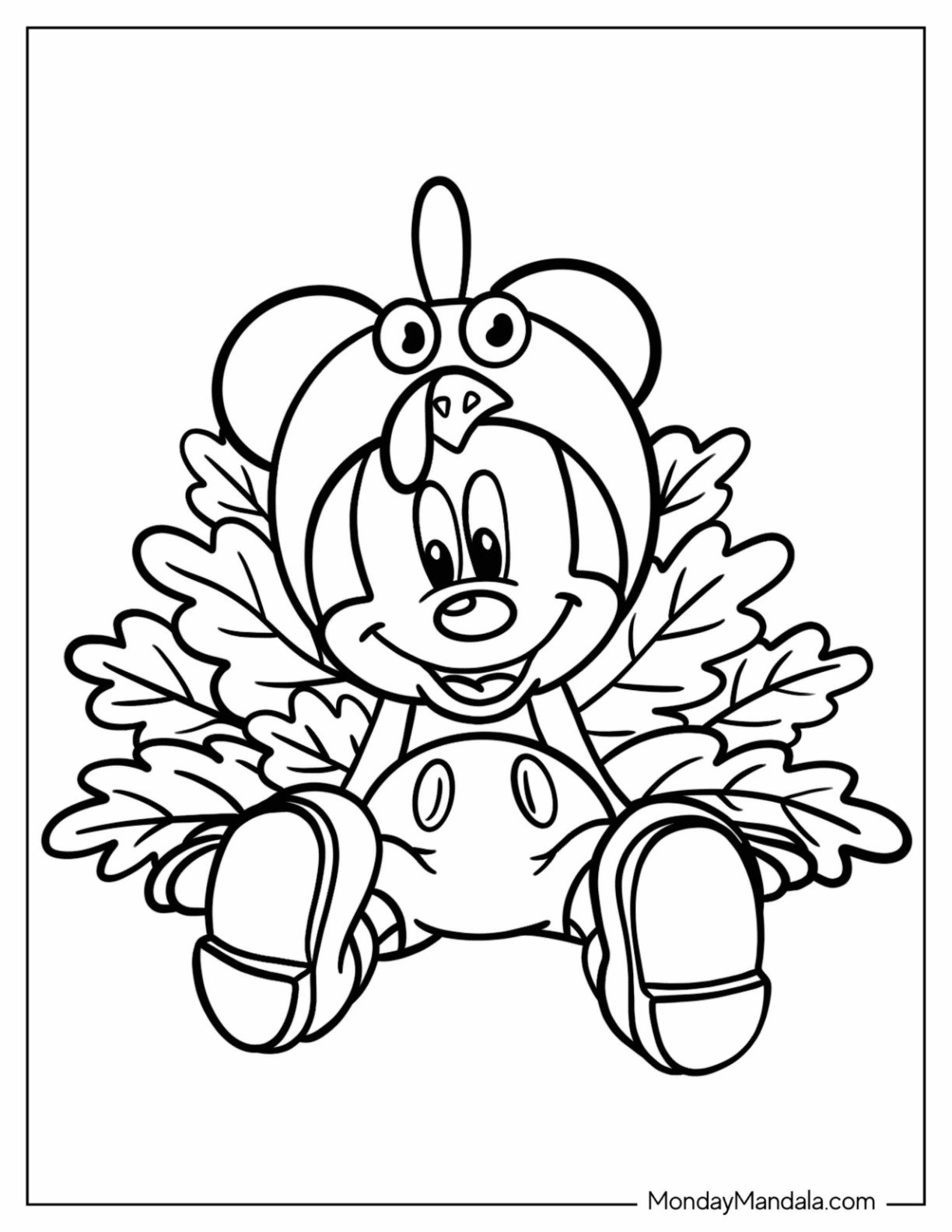 28 Disney Thanksgiving Coloring Pages (Free Printables) with Thanksgiving Disney Coloring Pages Printable