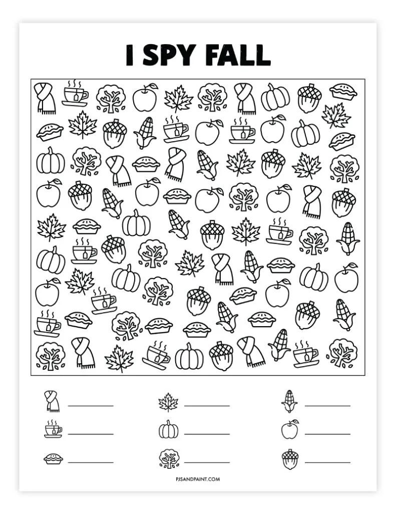 28 Free Printable I Spy Games - Pjs And Paint regarding I Spy Printables Free