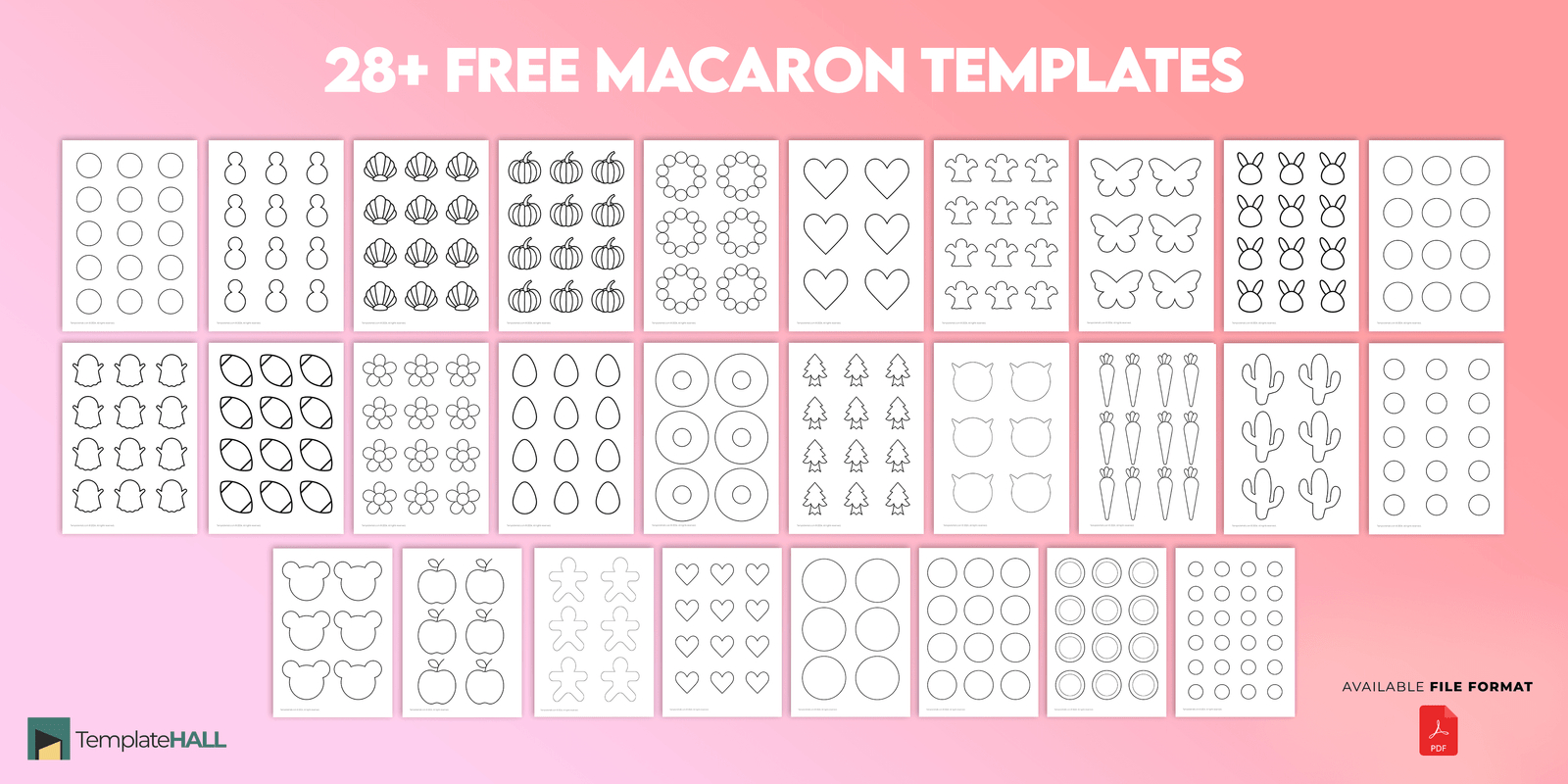 28+ Free Printable Macaron Templates (Pdf Format) with regard to Macaron Template Printable Free