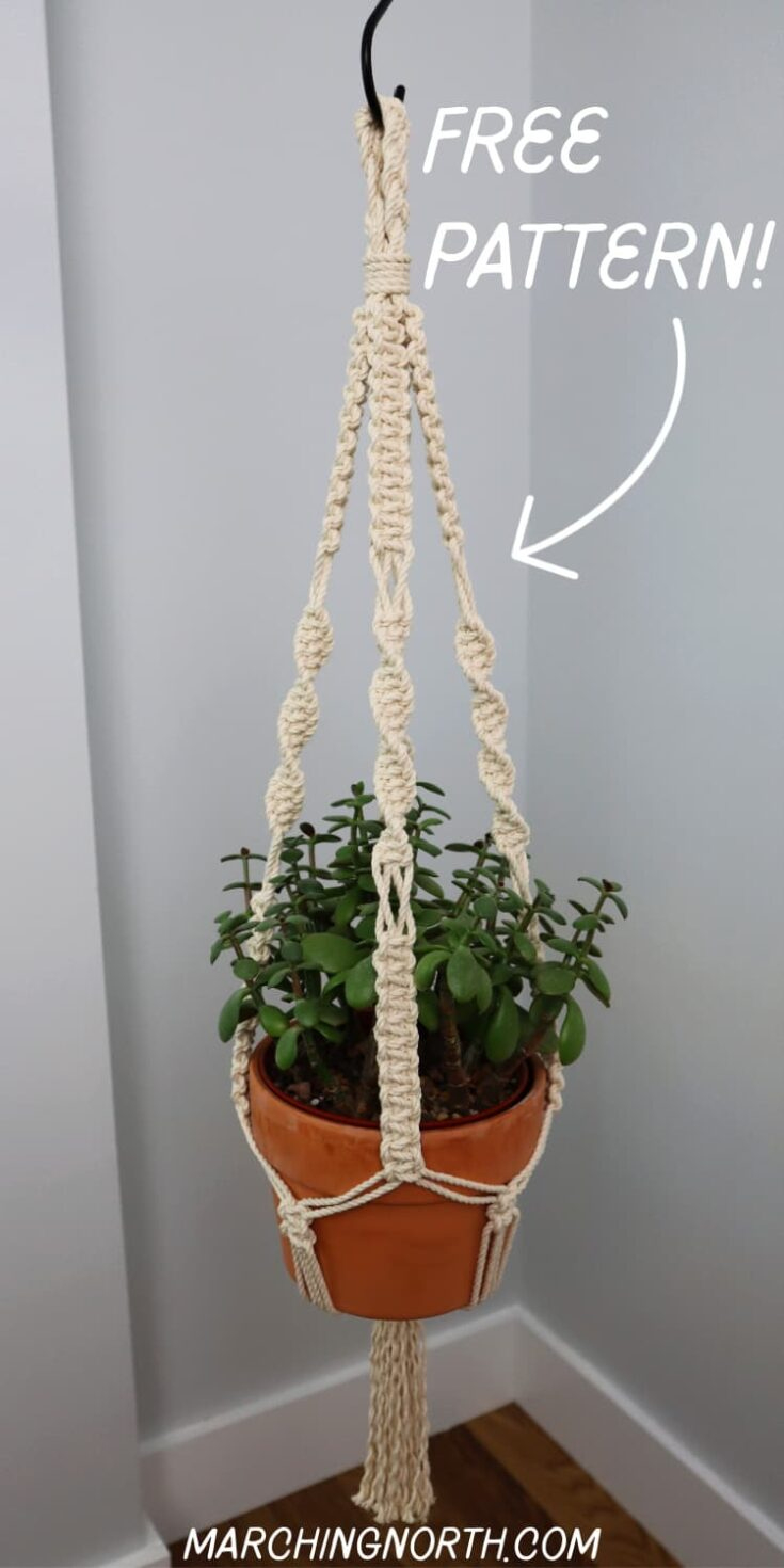 29 Free Step-By-Step Macrame Plant Hanger Patterns (With Tutorials regarding Printable Free Macrame Plant Hanger Pattern
