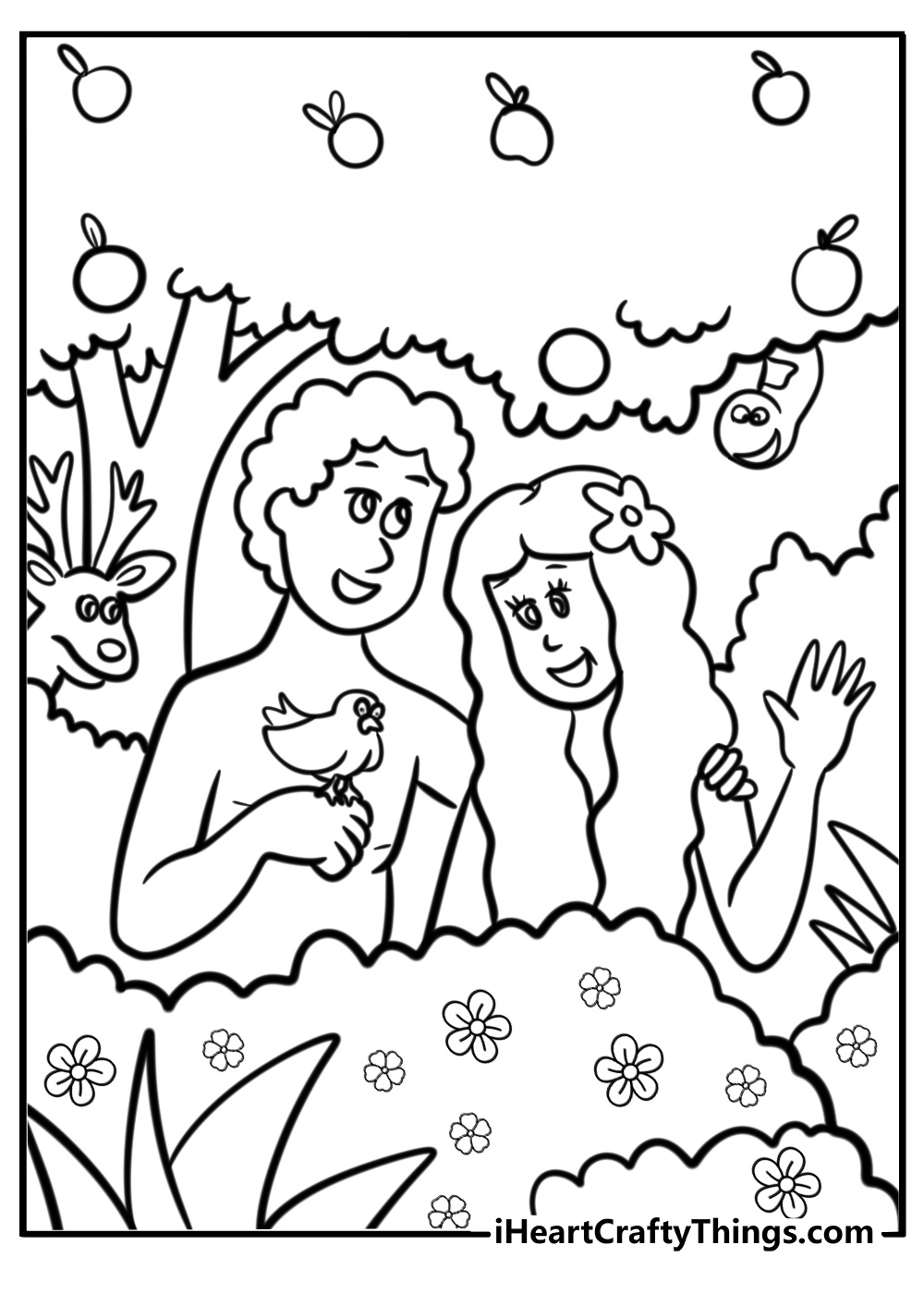 30 New Adam And Eve Coloring Pages (100% Free To Print) inside Adam And Eve Free Printables