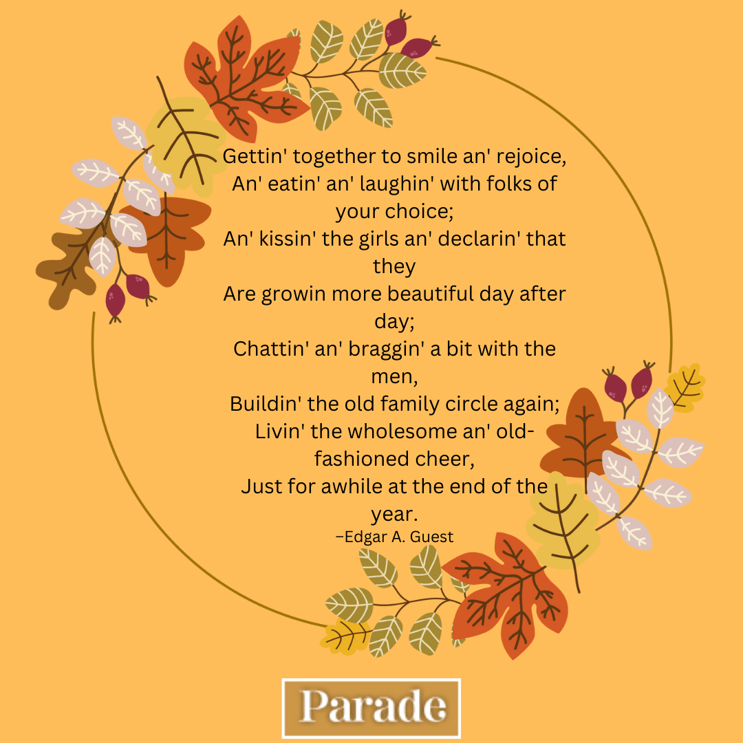 30 Thanksgiving Poems To Read At The Table - Parade pertaining to Old Thanksgiving Poems