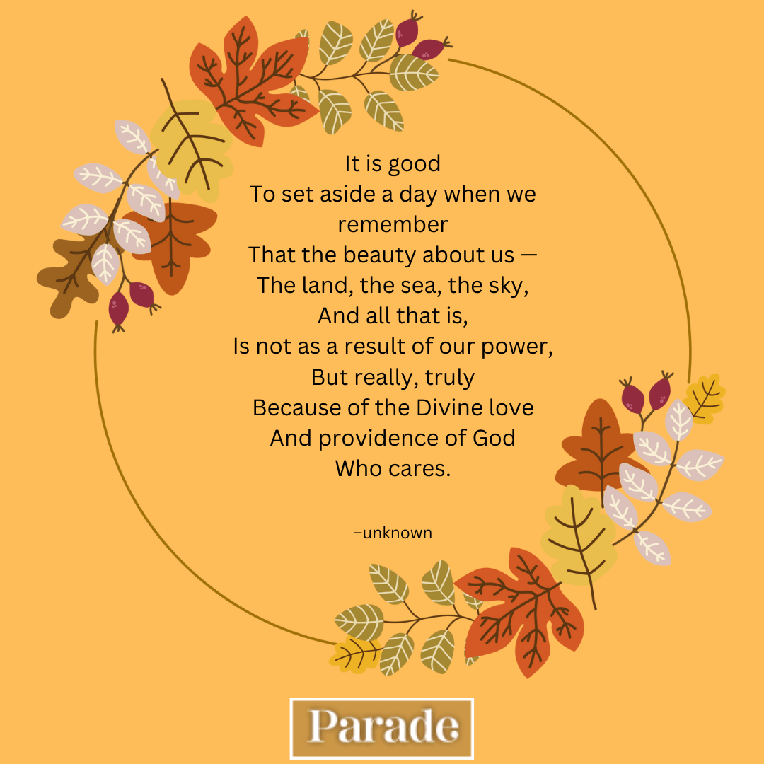 30 Thanksgiving Poems To Read At The Table - Parade with regard to Thanksgiving Day Poems For Church