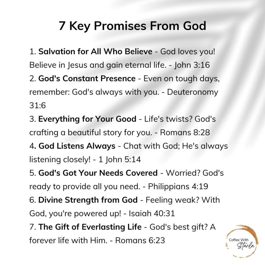 31 Amazing Promises Of God (Printable) - Coffee With Starla inside Printable 7 Promises Of God