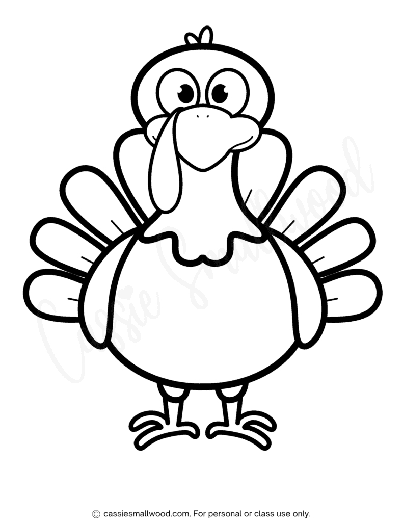31 Cutest Turkey Templates - Cassie Smallwood for Turkey Template Free Printable