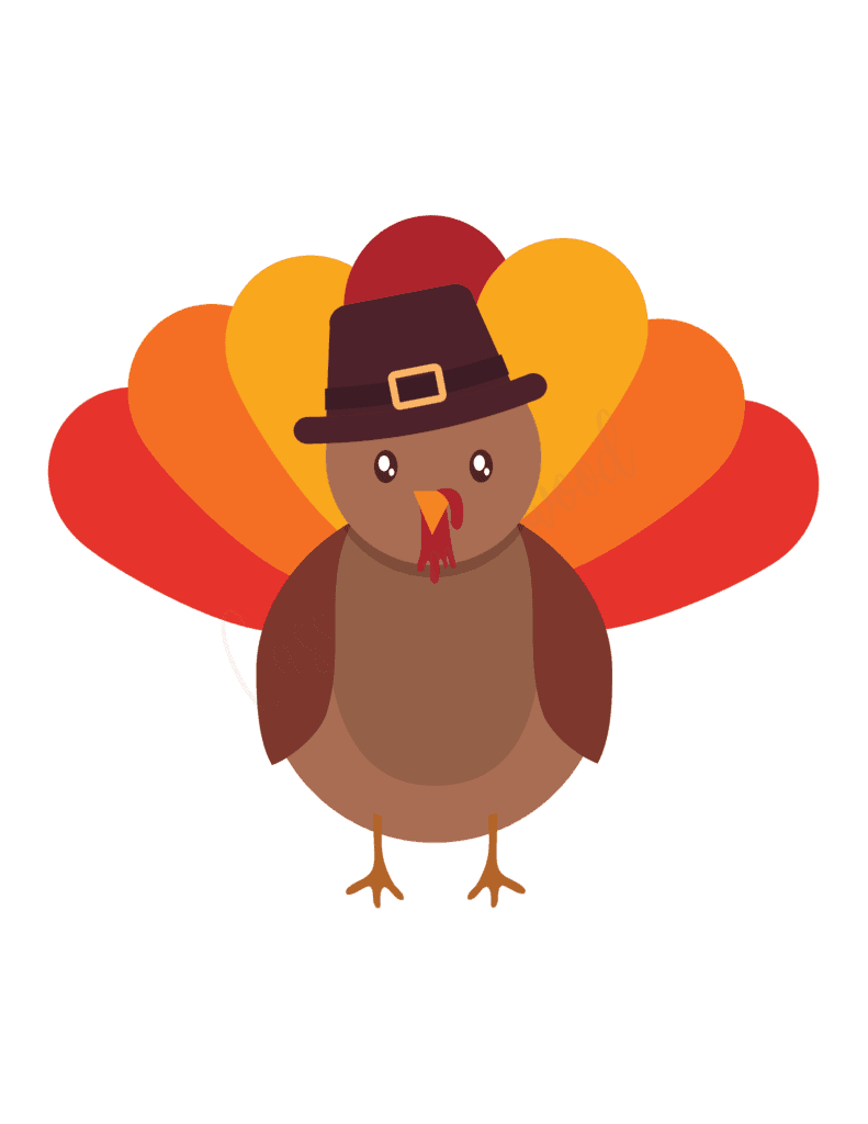 31 Cutest Turkey Templates - Cassie Smallwood in Printable Images of a Turkey