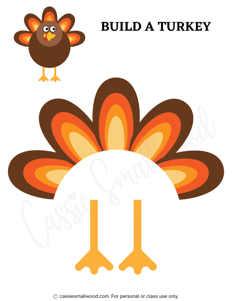 31 Cutest Turkey Templates - Cassie Smallwood inside Free Printable Turkey Feet Template