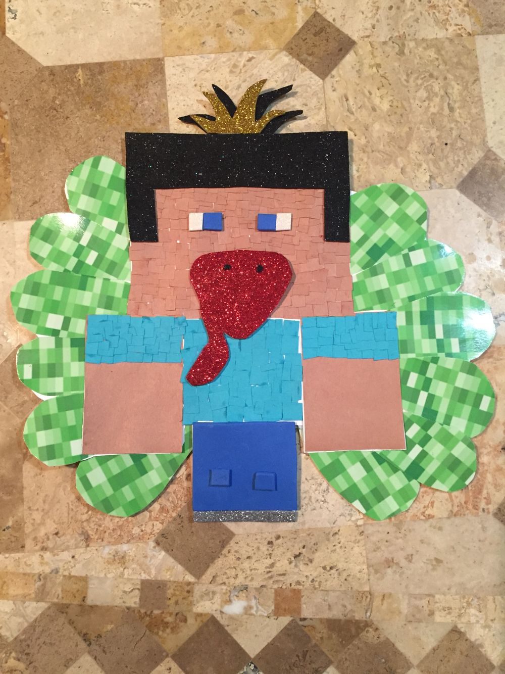3Rd Grade Disguised Turkey Project Minecraft Steve with regard to Minecraft Turkey in Disguise