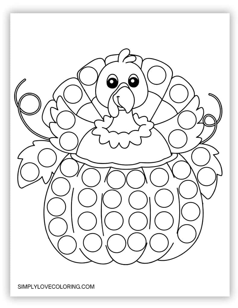 44 Thanksgiving Printables (Free Pdf Activities For Kids) – Simply with Thanksgiving Do A Dot Printables Free