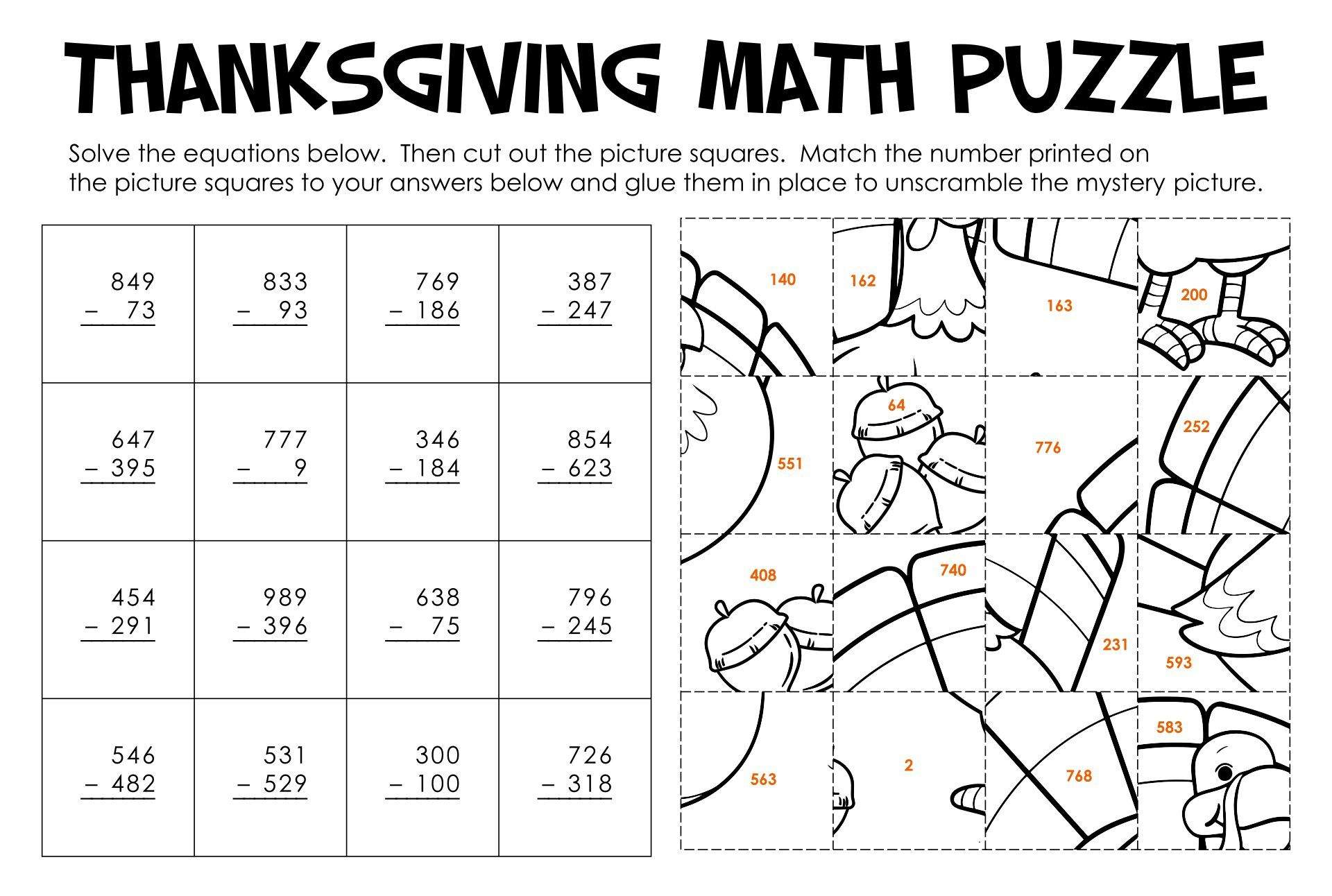 4Th Grade Math Worksheets For Thanksgiving - 15 Free Pdf for Thanksgiving Worksheets 4Th Grade