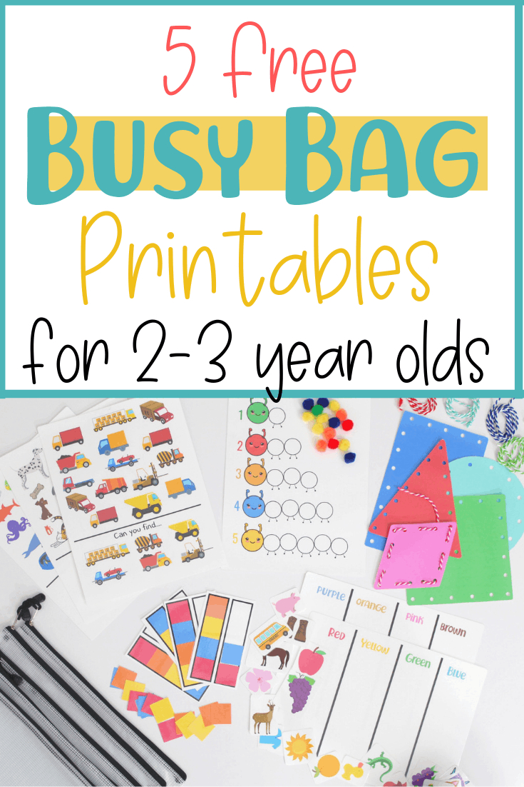 5 Free Busy Bag Printable Activities For Toddlers - Little with regard to Free Busy Book Printables