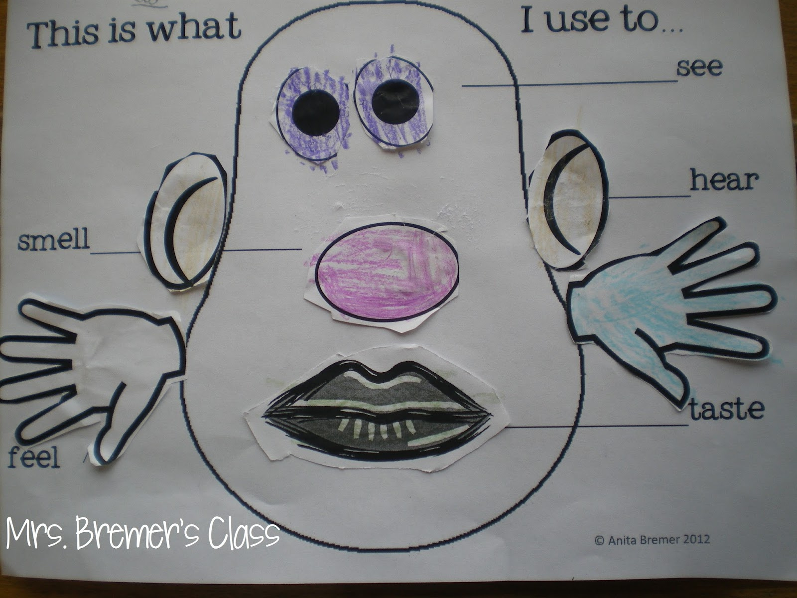 5 Senses Potato Head And We Can Do It! Freebie | Mrs. Bremer'S Class for Mr Potato Head 5 Senses Printable Free