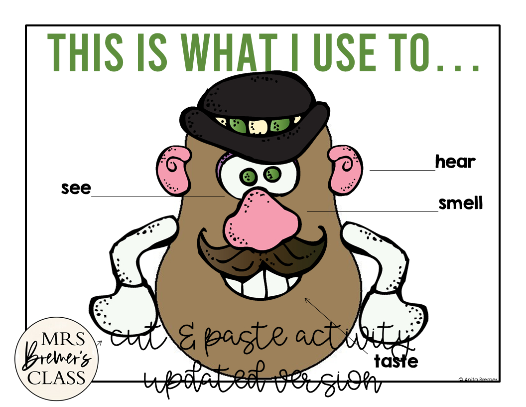 5 Senses Potato Head And We Can Do It! Freebie | Mrs. Bremer'S Class throughout Mr Potato Head 5 Senses Printable Free