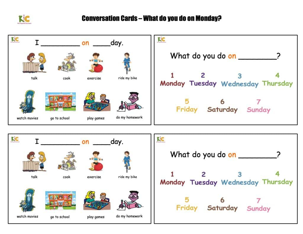 5 Wonderful Speaking Activities For Ells With Conversation Task with Speaking Worksheets Printable For Esl Students