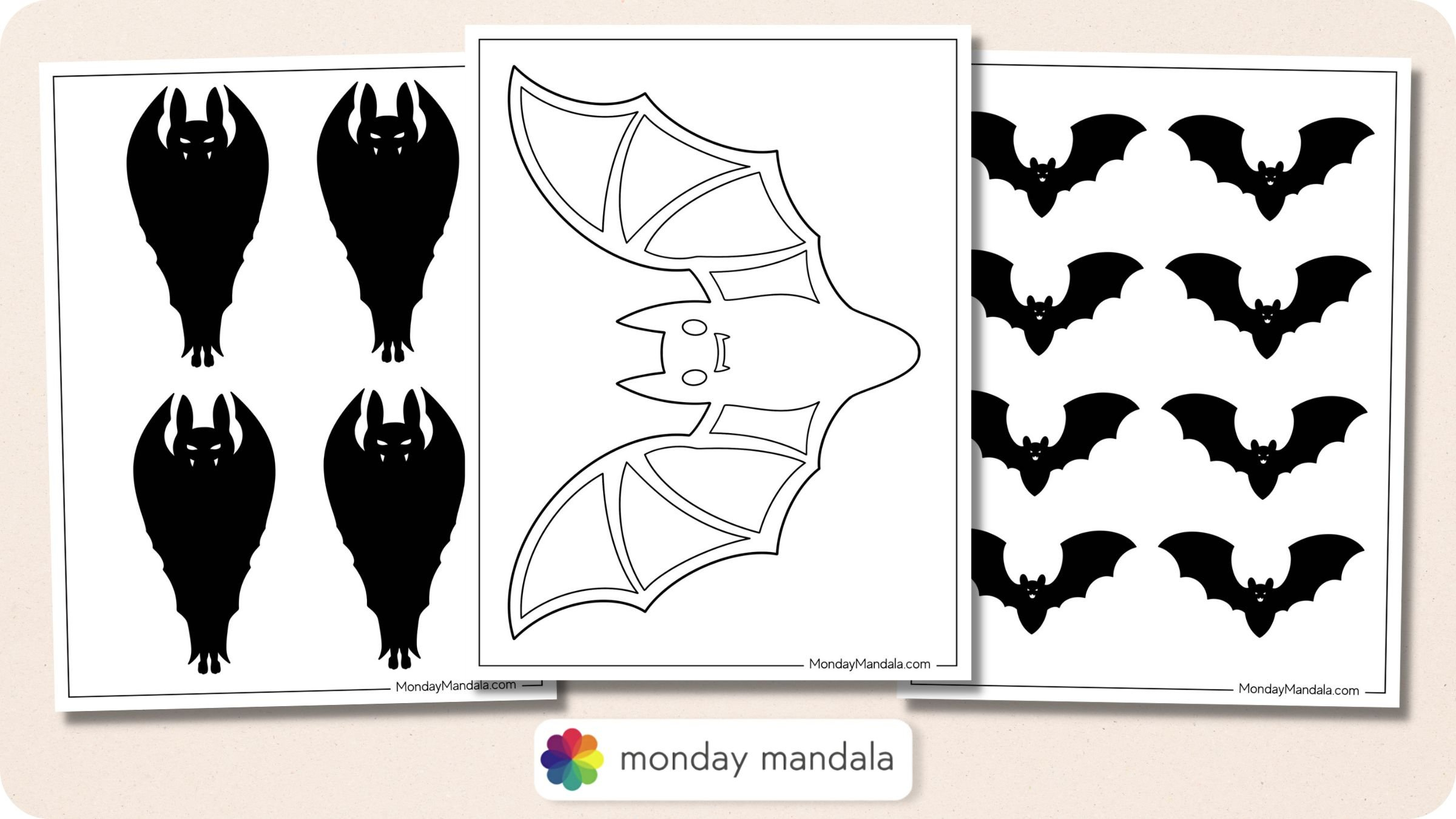 52 Bat Templates (Free Pdf Printables) for Printable Bats and Ghosts