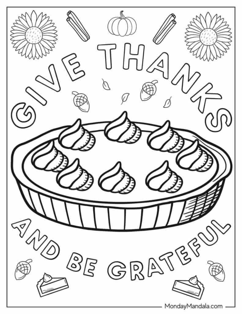 67 Thanksgiving Coloring Pages (Free Pdf Printables) with regard to Thanksgiving Food Printable Coloring Pages