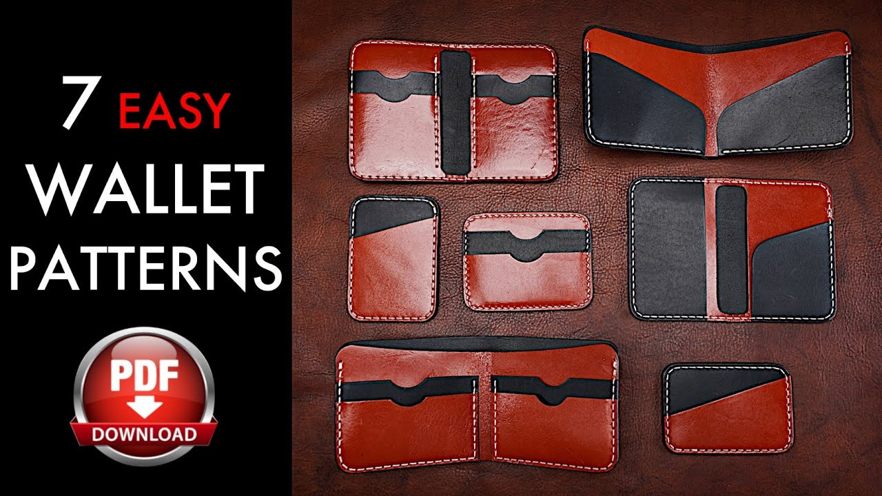 7 Easy Leather Wallet Patterns - Pattern Download And Diy Tutorial pertaining to Printable Leather Wallet Pattern Free