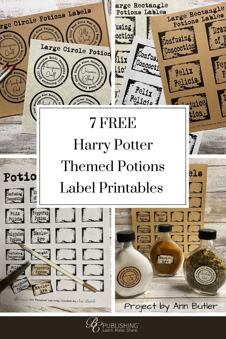 7 Harry Potter Themed Potions Label Printables - Bella Crafts for Harry Potter Potion Labels Free Printable