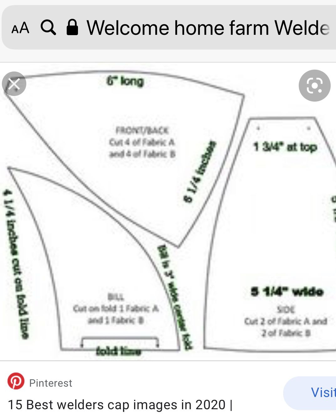 8 Welder'S Hats Ideas | Cap Patterns, Welding Cap Pattern, Welding within Free Printable Welders Cap Pattern