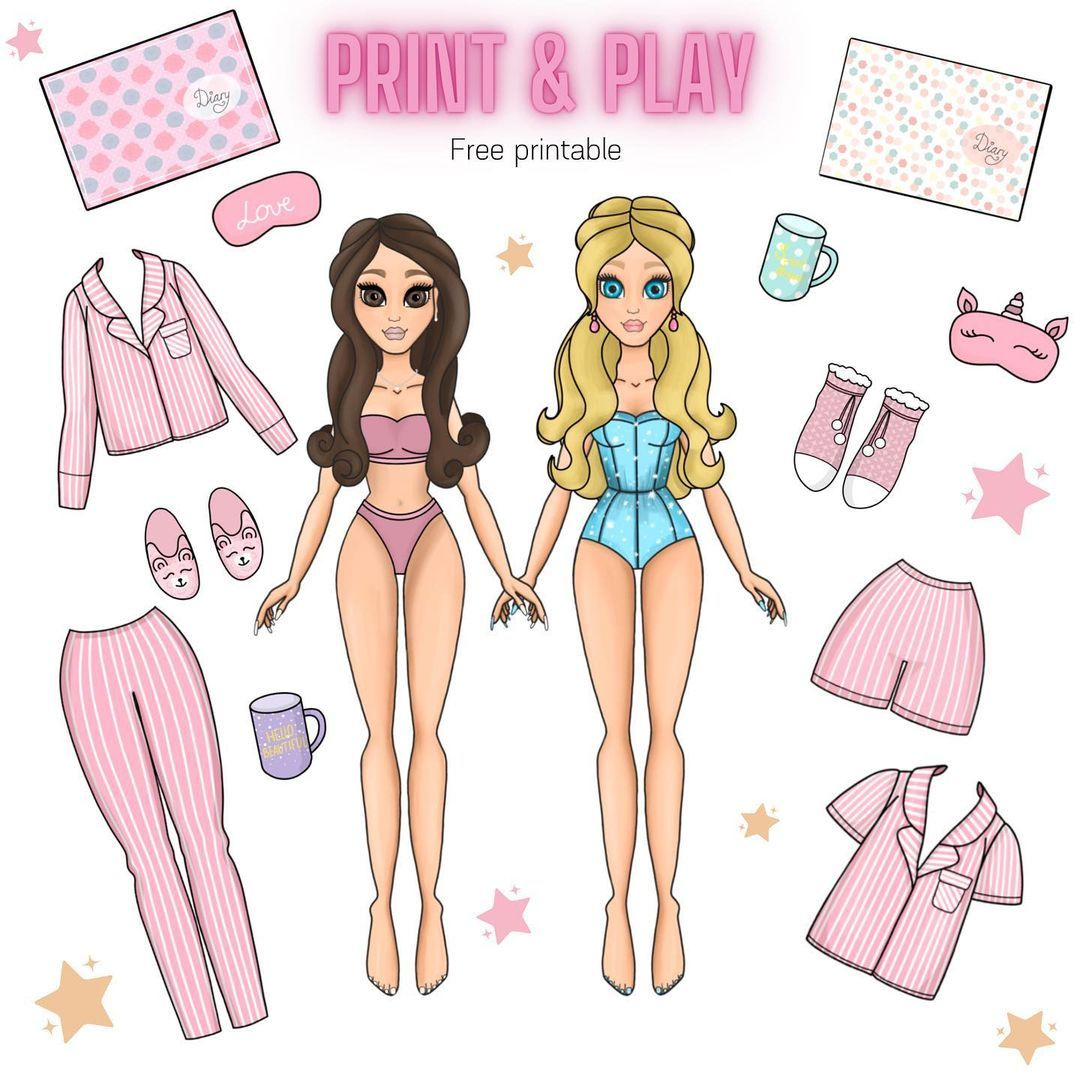 9 Dolls Ideas In 2025 | Free Printable Paper Dolls, Paper Dolls in Kate Made Art Free Printable