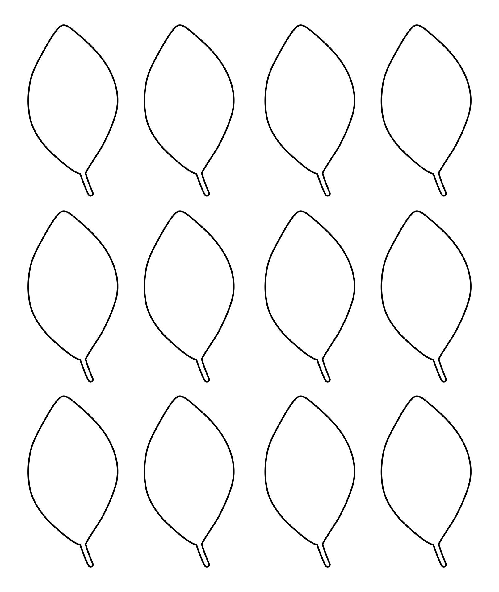 9 Leaves Ideas | Leaf Template, Printable Leaves, Leaf Template throughout Flower Leaf Template Printable