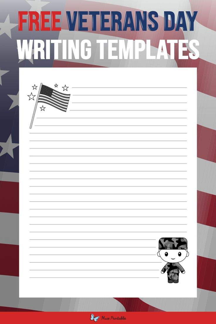 900+ Printable Writing Templates Ideas In 2025 | Writing Templates in Free Printable Veterans Day Writing Paper